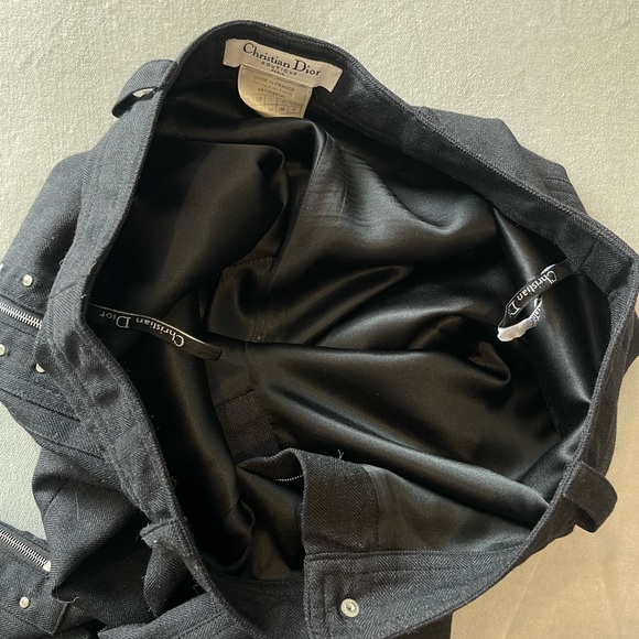 Christian Dior VTG wool zipper pants - Picture 7 of 15